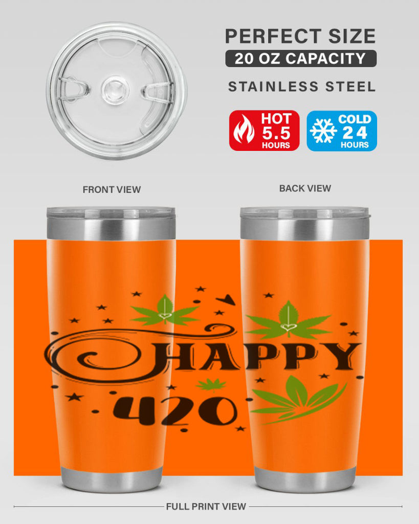 Happy 420 101#- marijuana- Tumbler