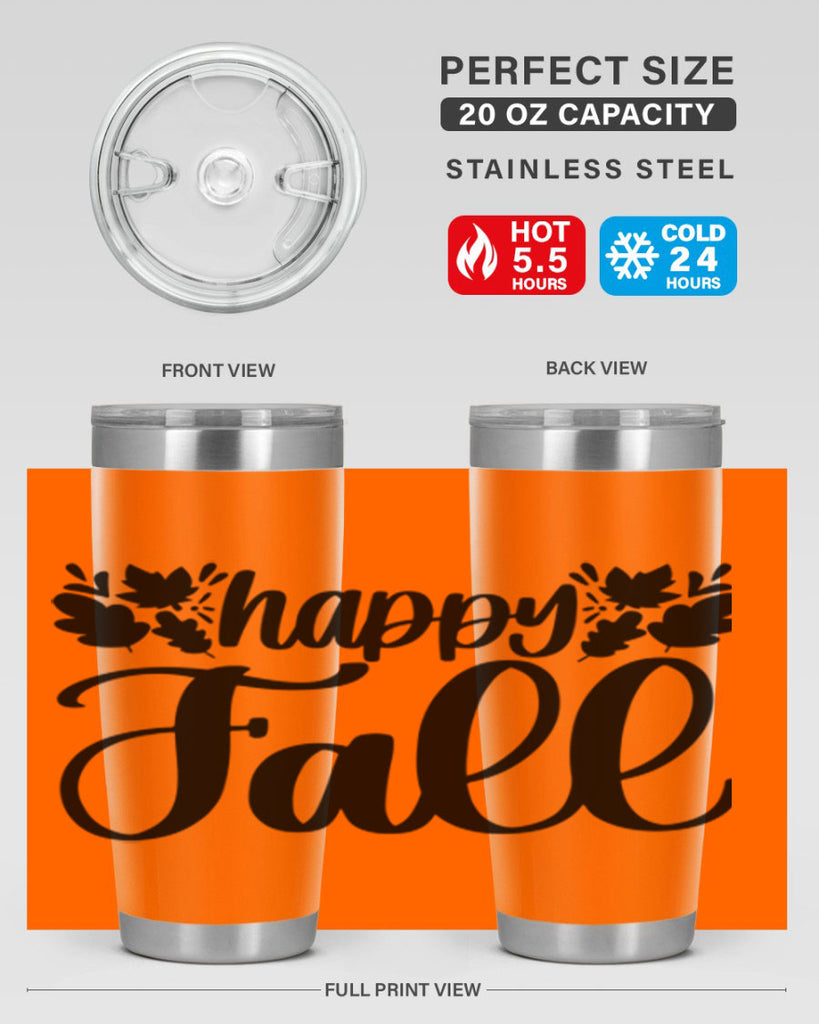 Happy Fall 489#- fall- Tumbler