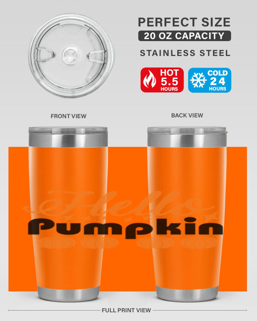 Hello Pumpkin 292#- fall- Tumbler