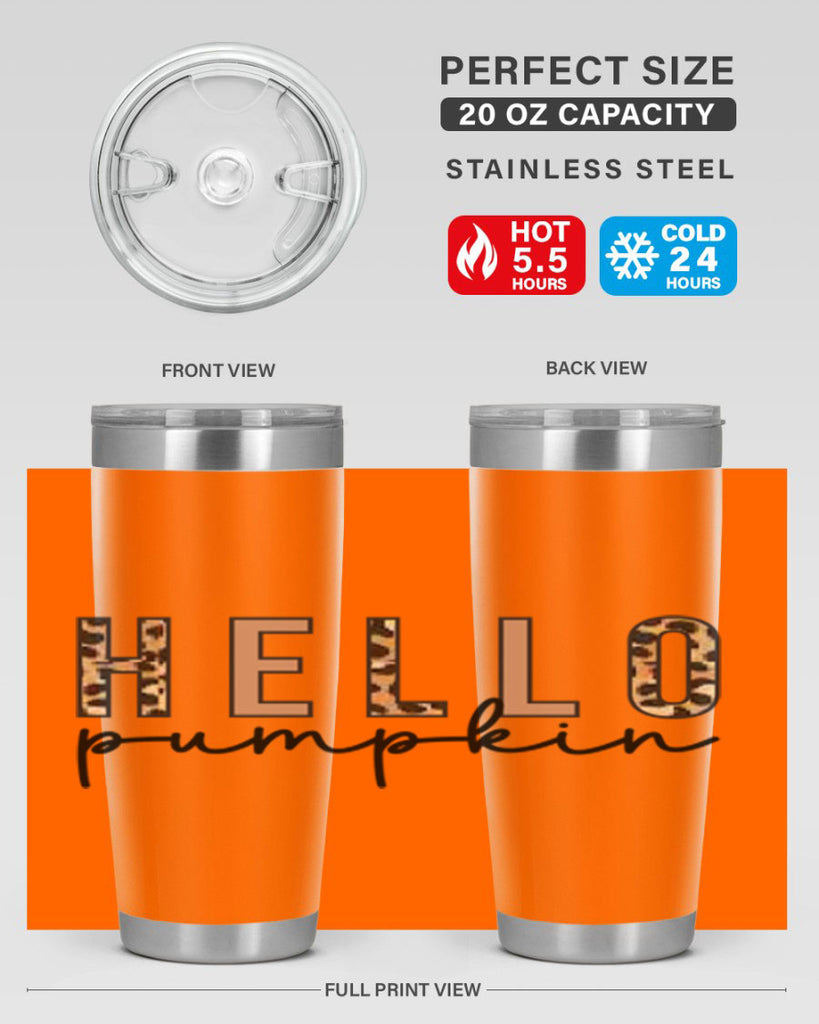 Hello Pumpkin Fall 291#- fall- Tumbler