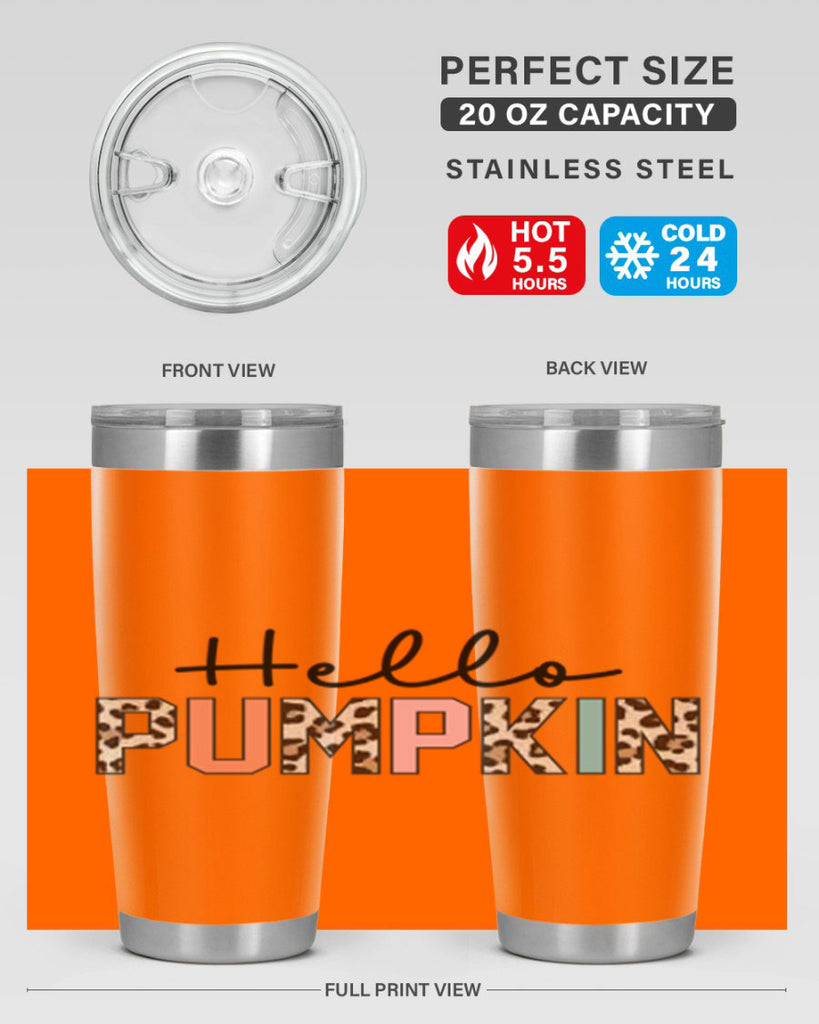 Hello pumpkin 289#- fall- Tumbler