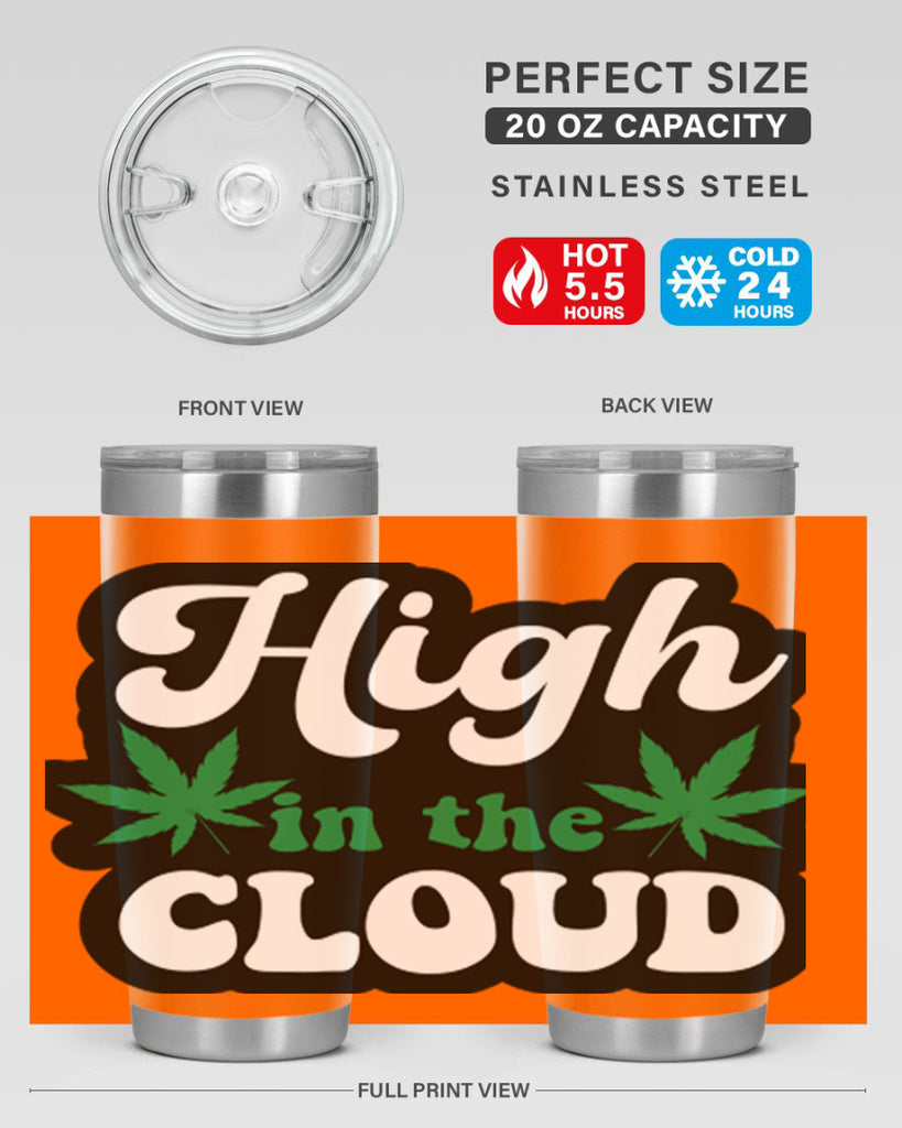 High in the cloud 113#- marijuana- Tumbler