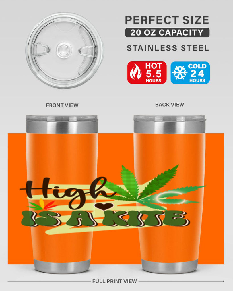 High is a Kite 116#- marijuana- Tumbler