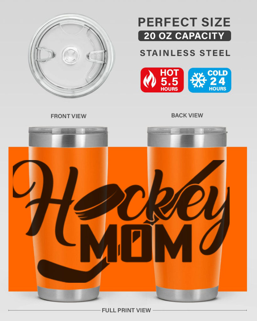 Hockey mom 1186#- hockey- Tumbler