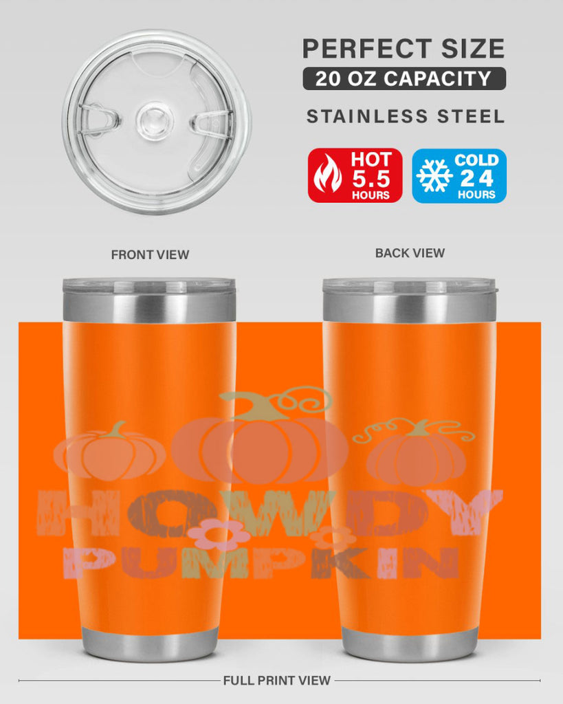 Howdy Pumpkin 321#- fall- Tumbler