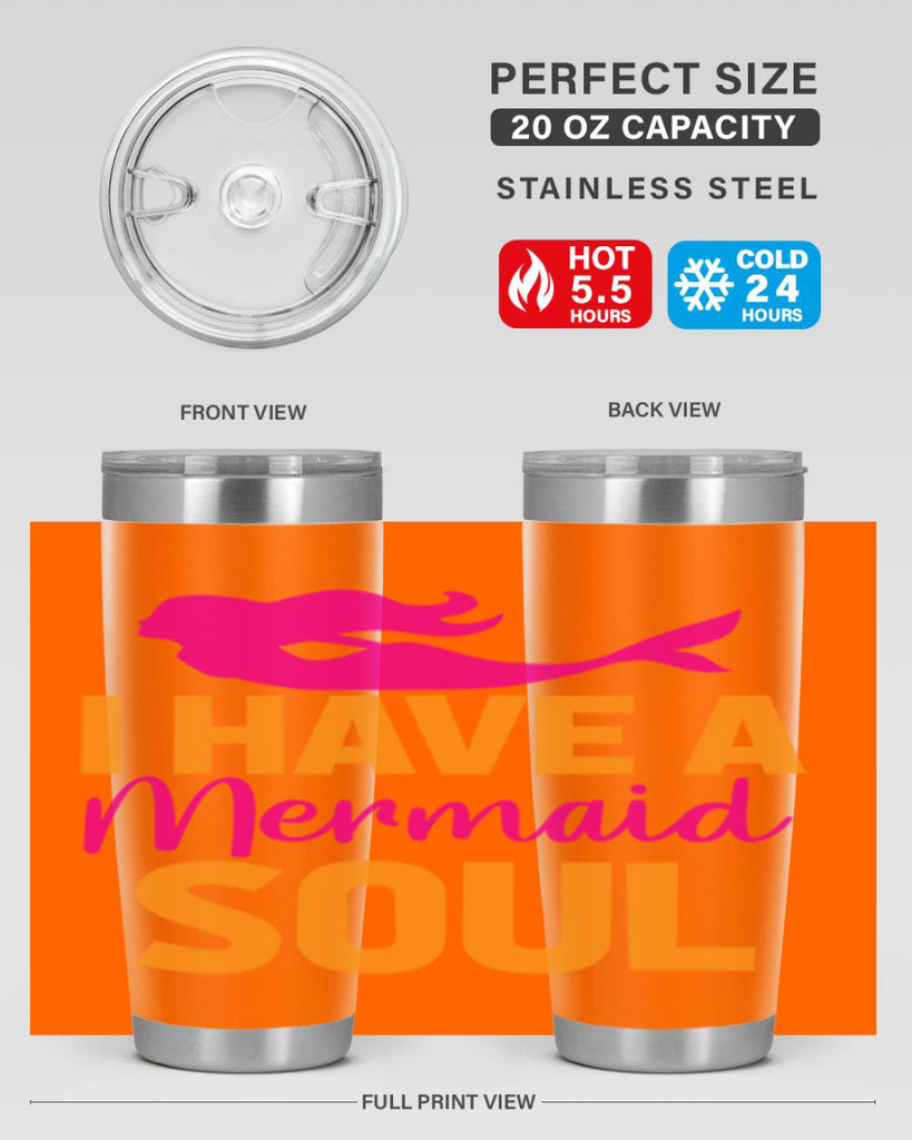 I Have A Mermaid Soul 207#- mermaid- Tumbler