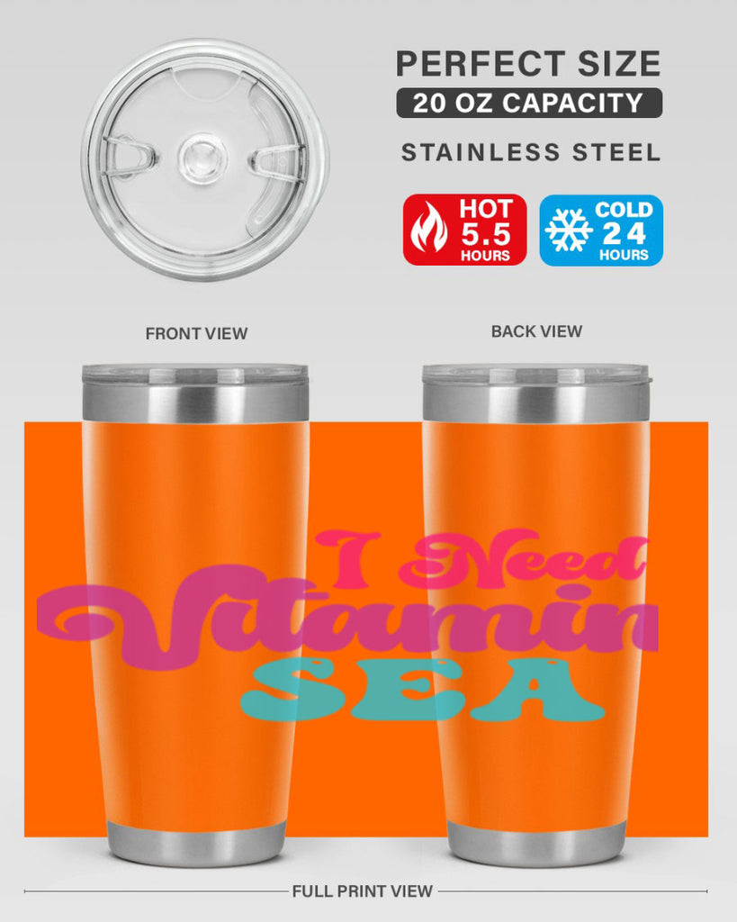 I Need Vitamin Sea 217#- mermaid- Tumbler
