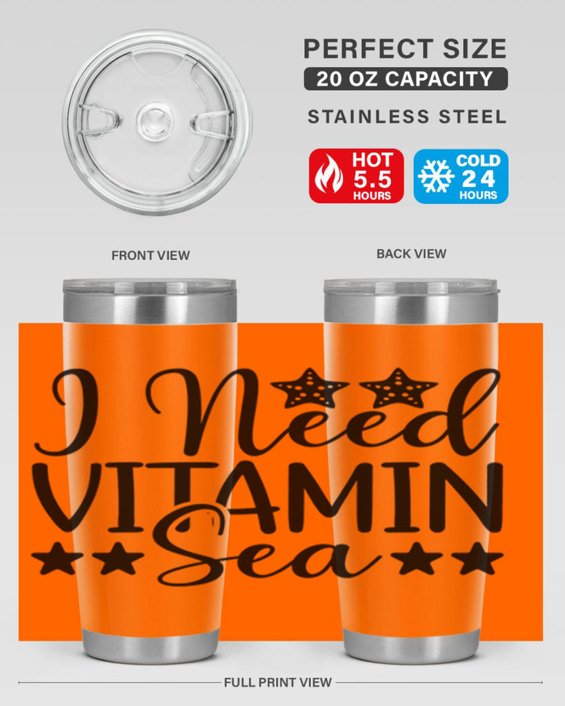 I Need Vitamin Sea 232#- mermaid- Tumbler