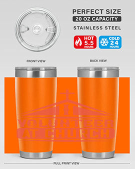 I Volunteer At Church Style 47#- volunteer- Tumbler