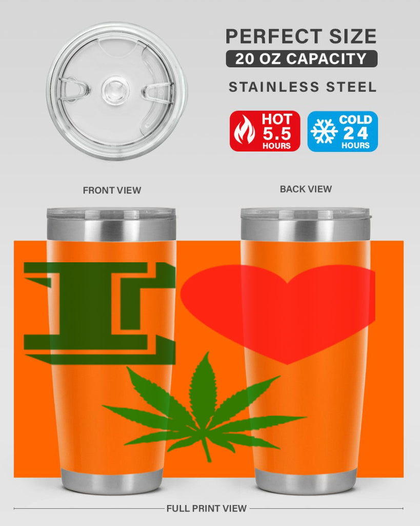 I love Cannabis 127#- marijuana- Tumbler