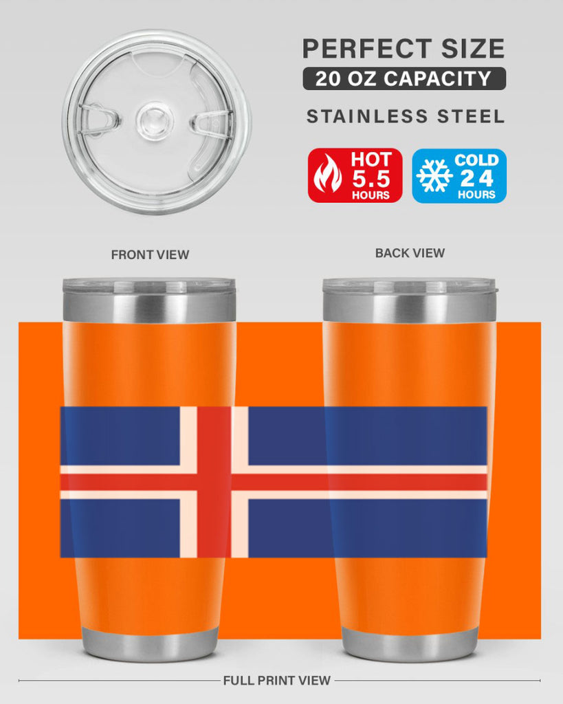 Iceland 122#- world flags- Tumbler