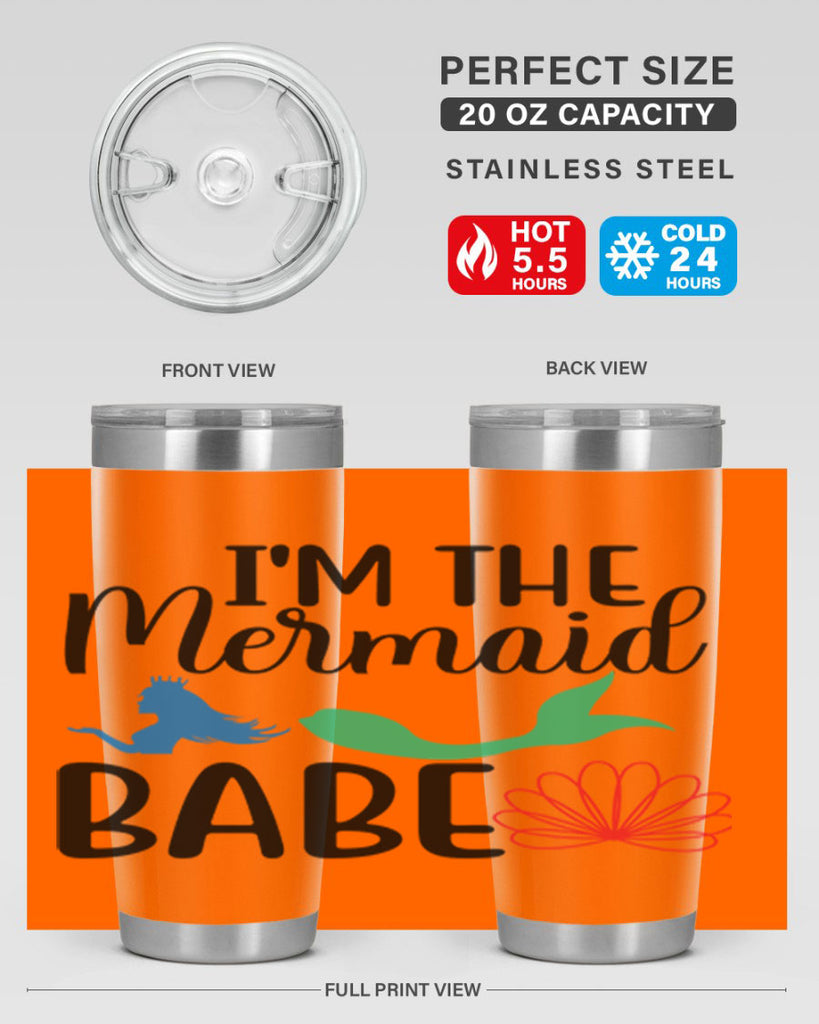 Im the Mermaid Babe 264#- mermaid- Tumbler