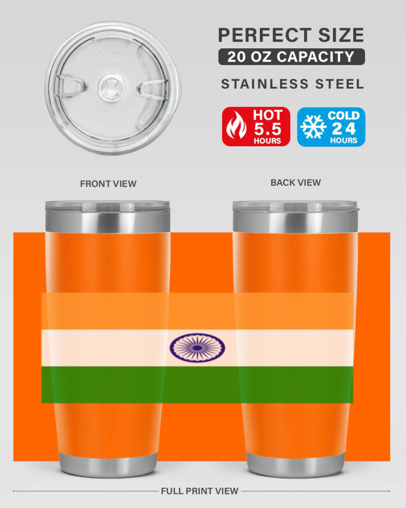 India 121#- world flags- Tumbler
