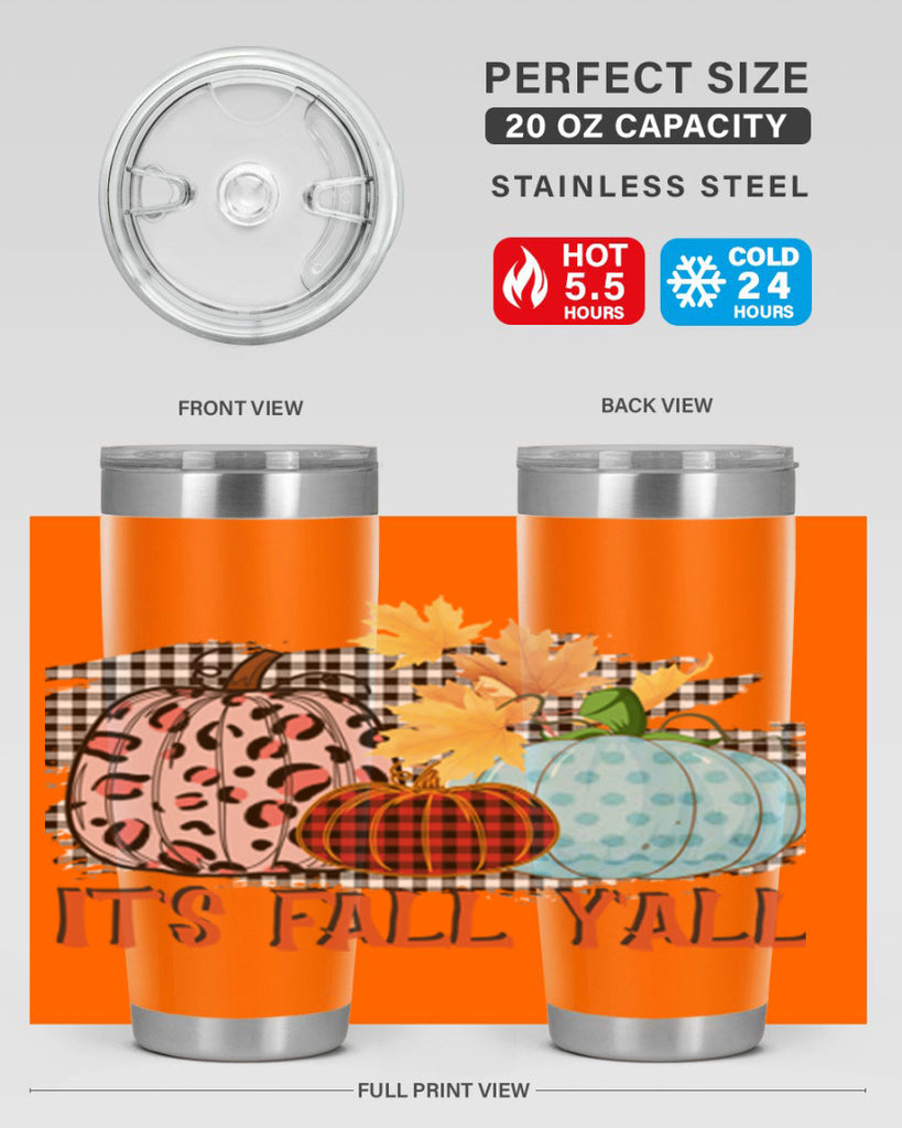 Its Fall Yall Design 371#- fall- Tumbler