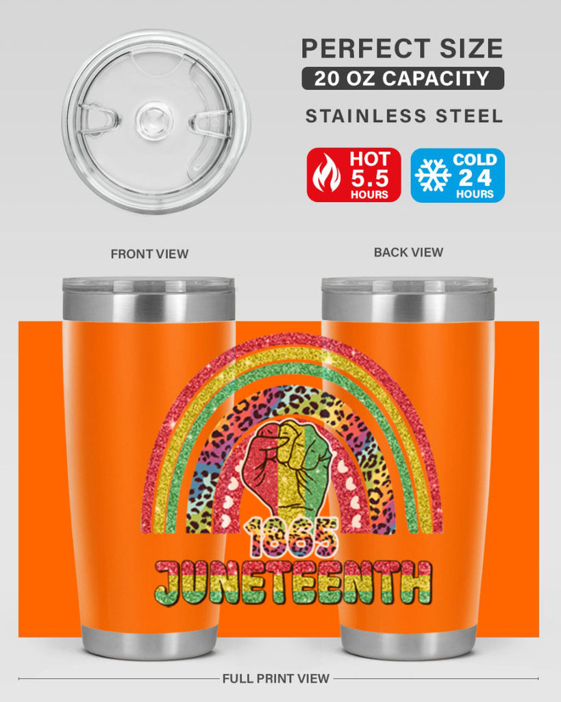 Juneteenth 1865 Rainbow 19#- Juneteenth- tumbler