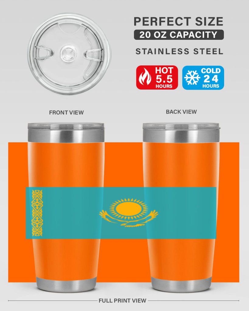 Kazakhstan 111#- world flags- Tumbler