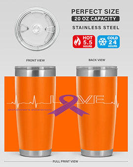 LOVE Gifts for Survivors National Alzheimers Awareness 191#- alzheimers- Tumbler