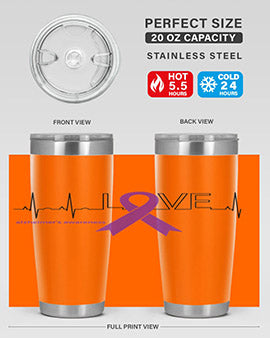 LOVE Gifts for Survivors National Alzheimers Awareness 192#- alzheimers- Tumbler