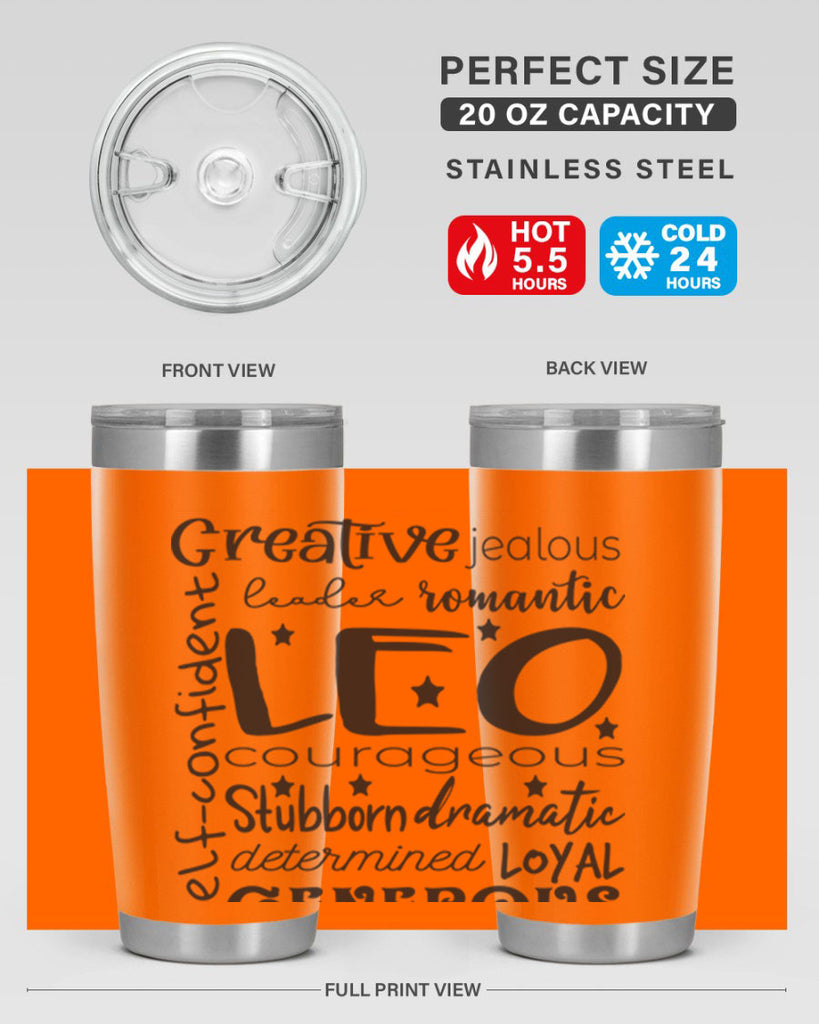 Leo 568#- zodiac- Tumbler