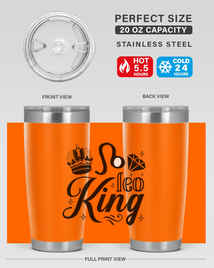 Leo king 290#- zodiac- Tumbler