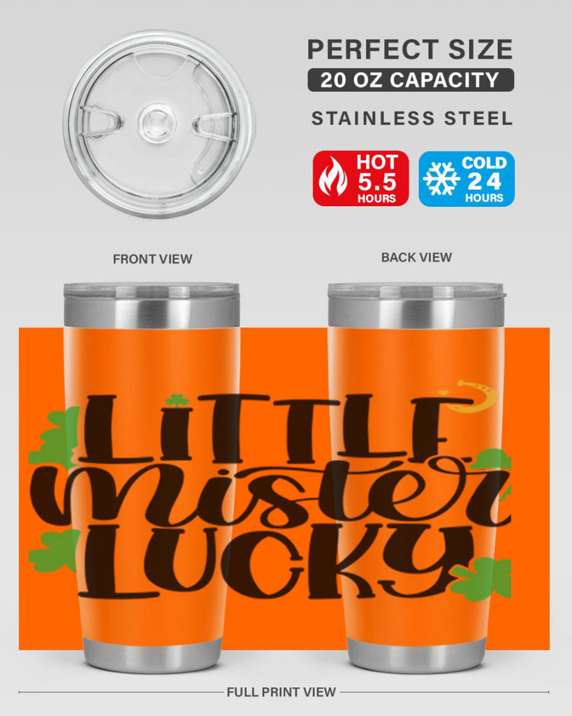 Little Mister Lucky Style 67#- St Patricks Day- Tumbler