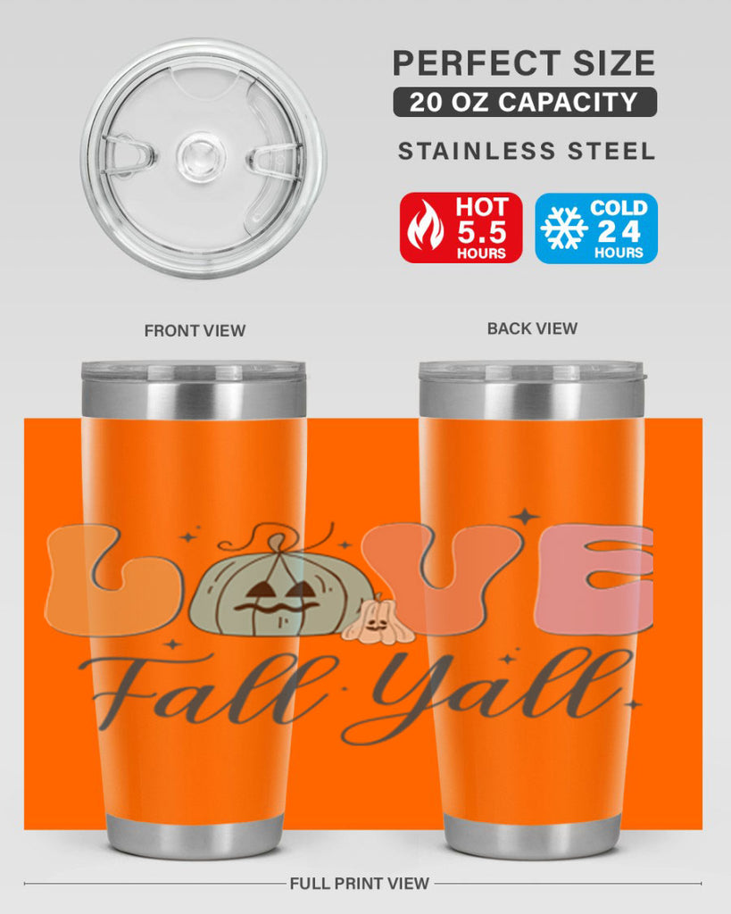 Love Fall Yall 413#- fall- Tumbler