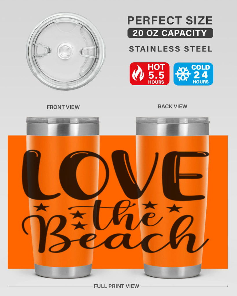 Love The Beach 305#- mermaid- Tumbler