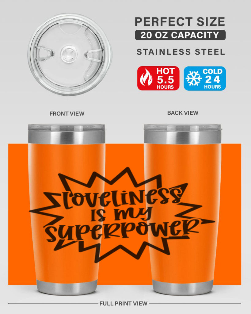 Loveliness Is My Superpower Style 53#- baby- tumbler