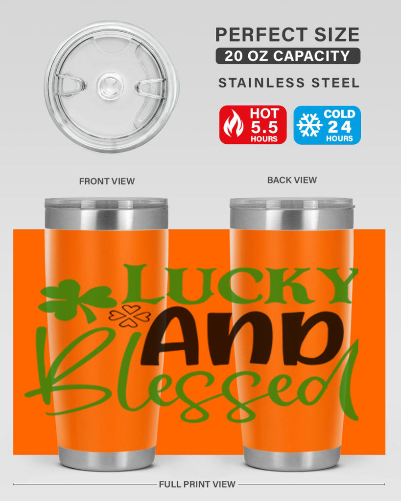 Lucky And Blessed Style 151#- St Patricks Day- Tumbler