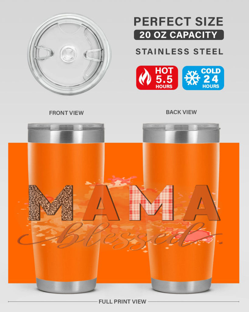 Mama Blessed 418#- fall- Tumbler