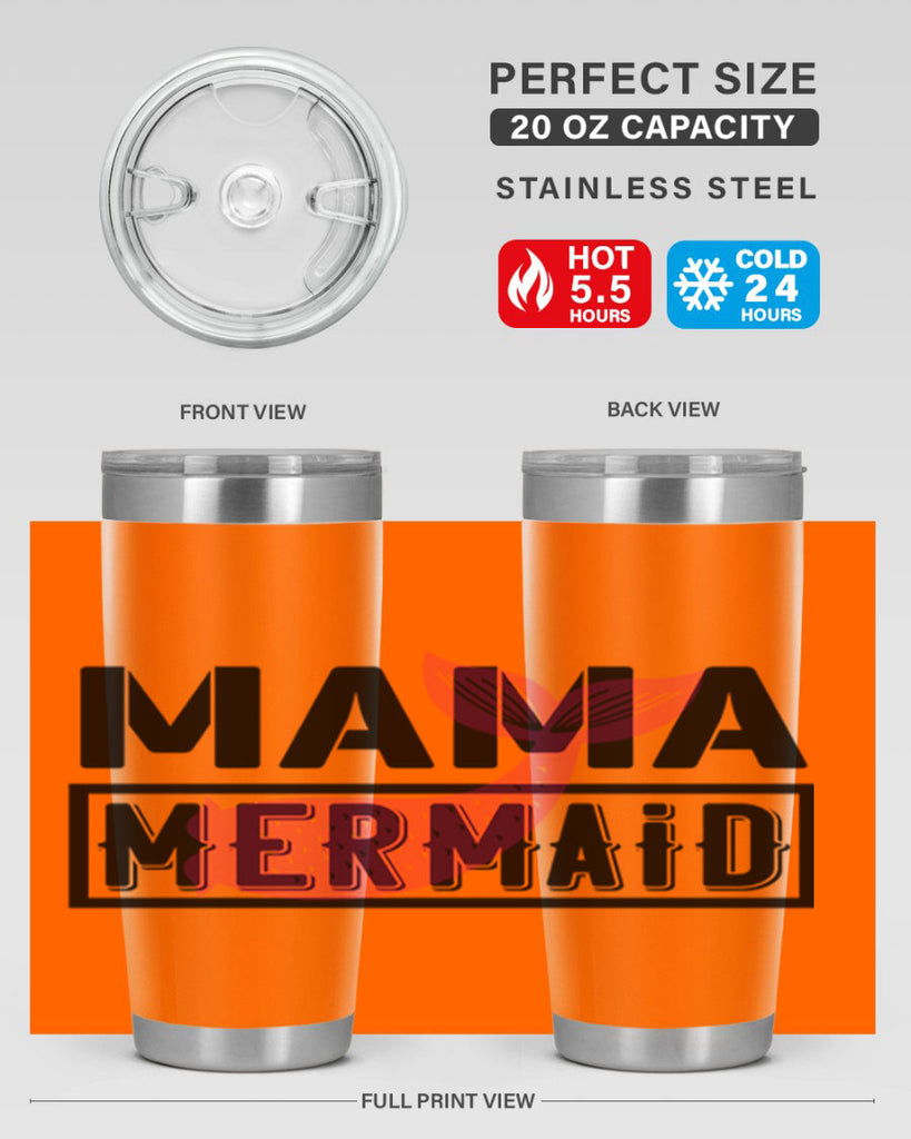 Mama mermaid 317#- mermaid- Tumbler