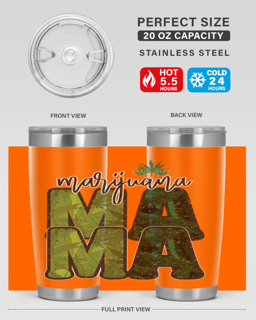 Marijuana Mama Sublimation 205#- marijuana- Tumbler