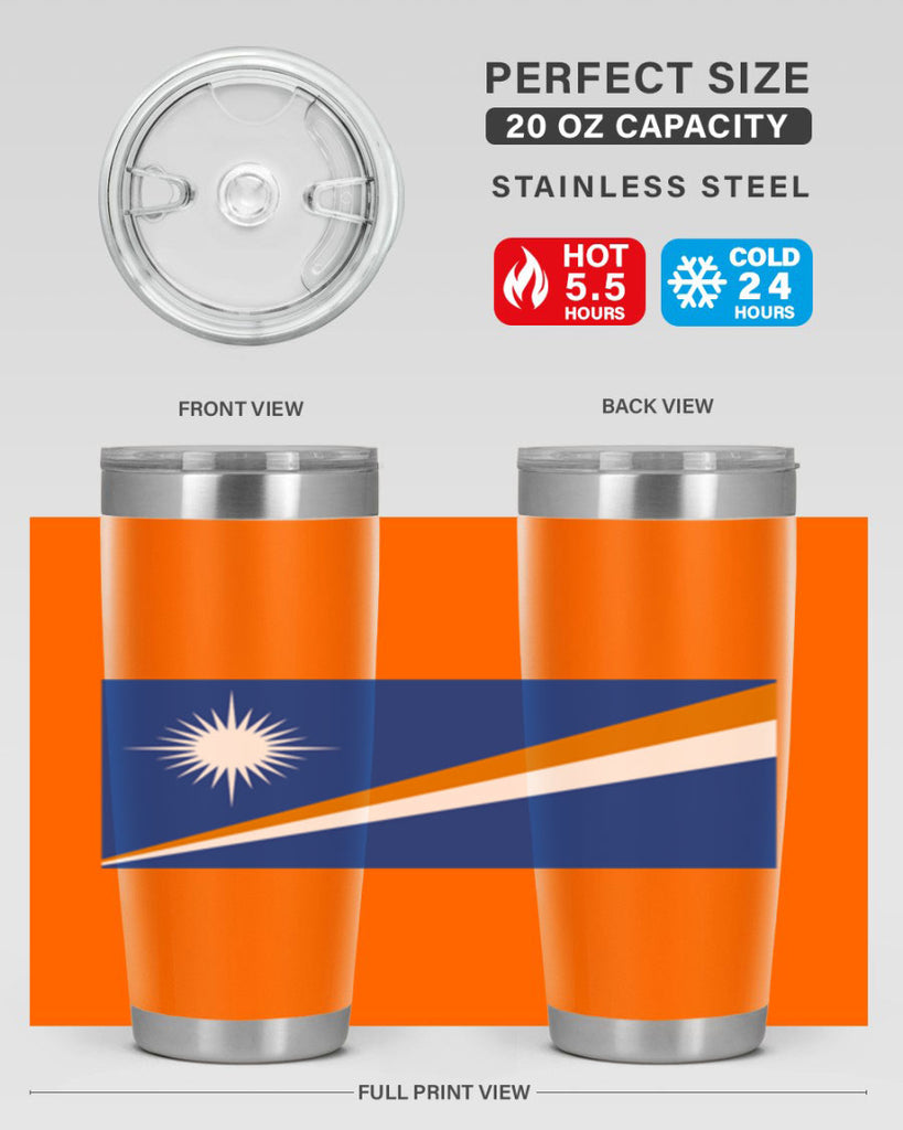 Marshall Islands 90#- world flags- Tumbler