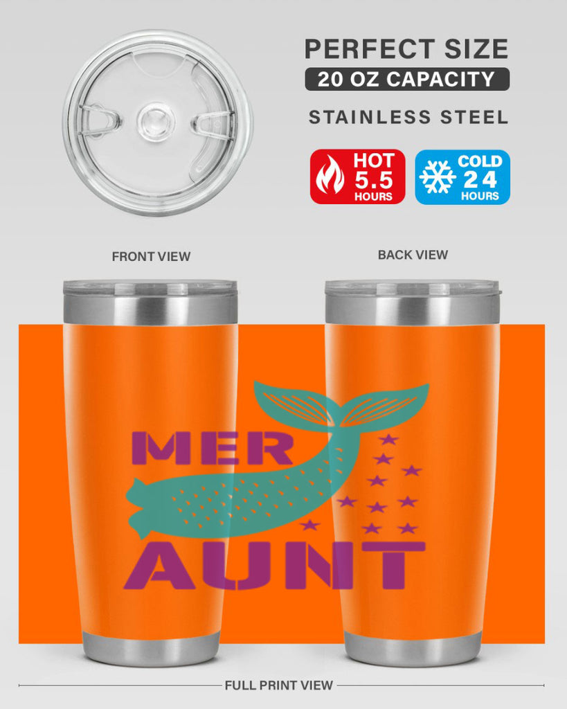 Mer Aunt 319#- mermaid- Tumbler