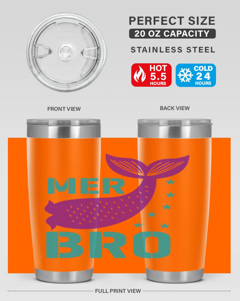 Mer Bro 322#- mermaid- Tumbler