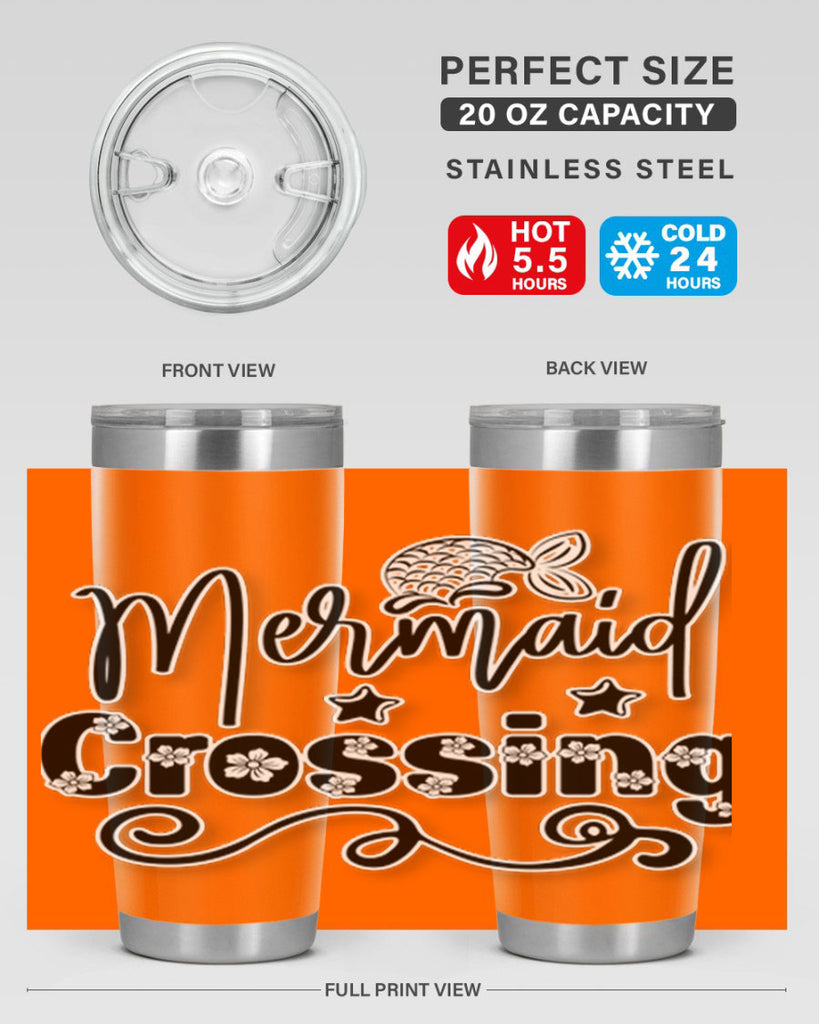 Mermaid Crossing 400#- mermaid- Tumbler