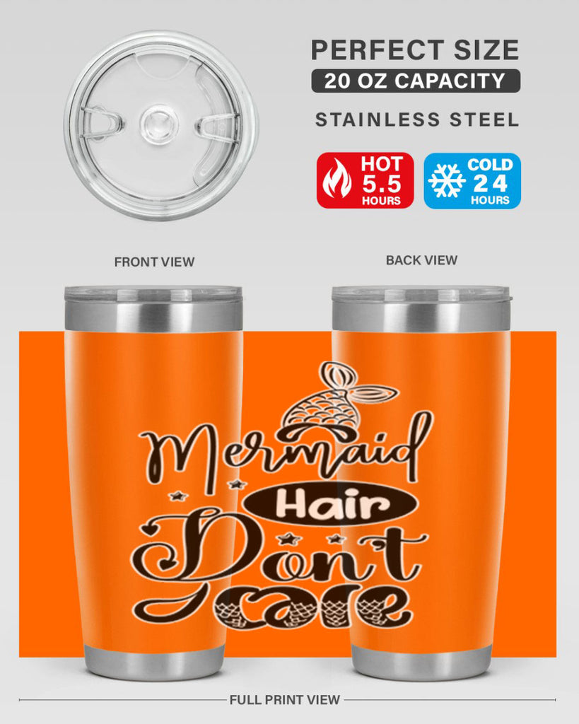 Mermaid Hair Dont Care 407#- mermaid- Tumbler