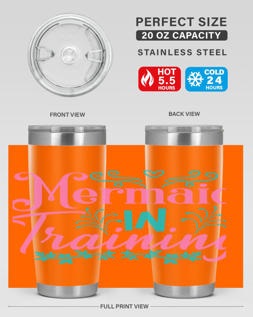 Mermaid In Training 366#- mermaid- Tumbler