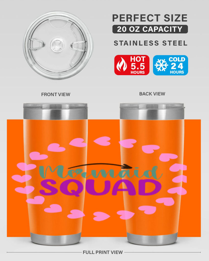 Mermaid Squad 382#- mermaid- Tumbler