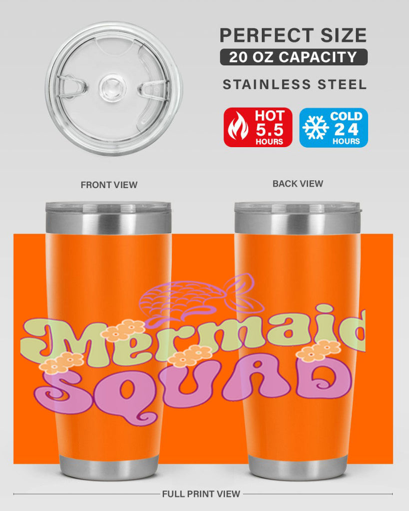 Mermaid Squad 445#- mermaid- Tumbler