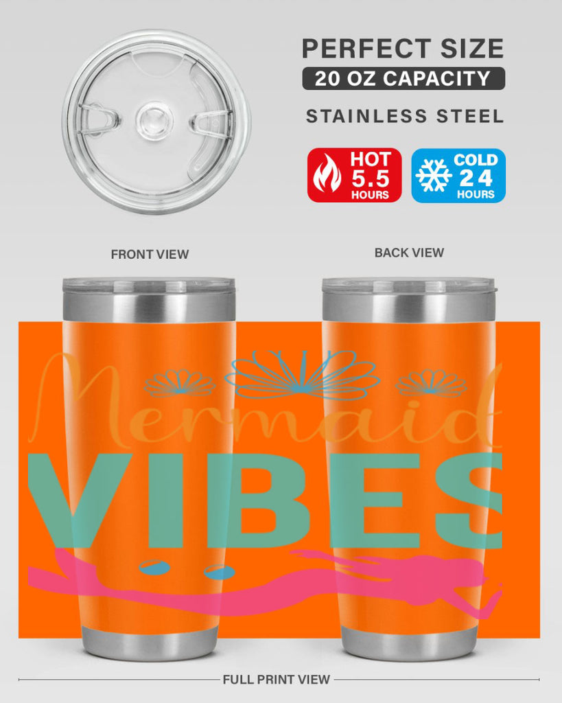 Mermaid Vibes Design 465#- mermaid- Tumbler