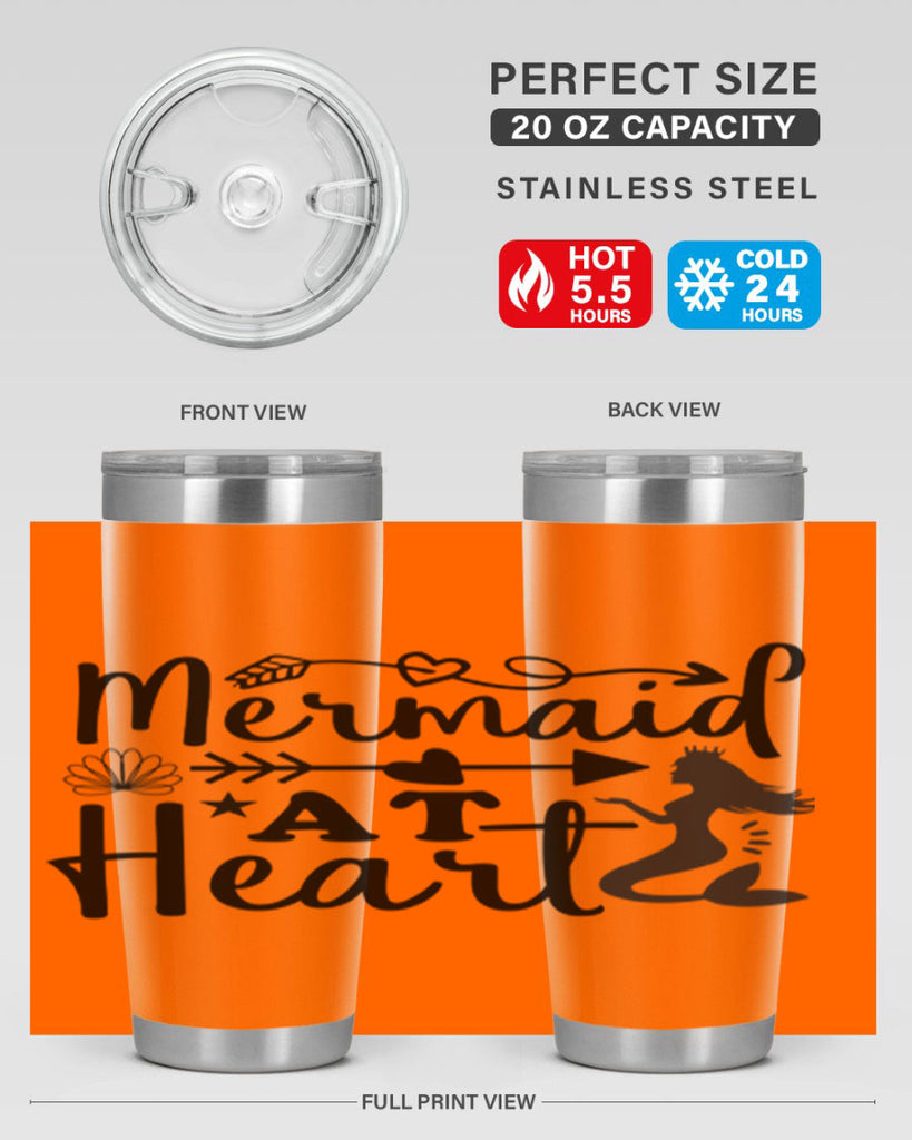 Mermaid at Heart design 397#- mermaid- Tumbler