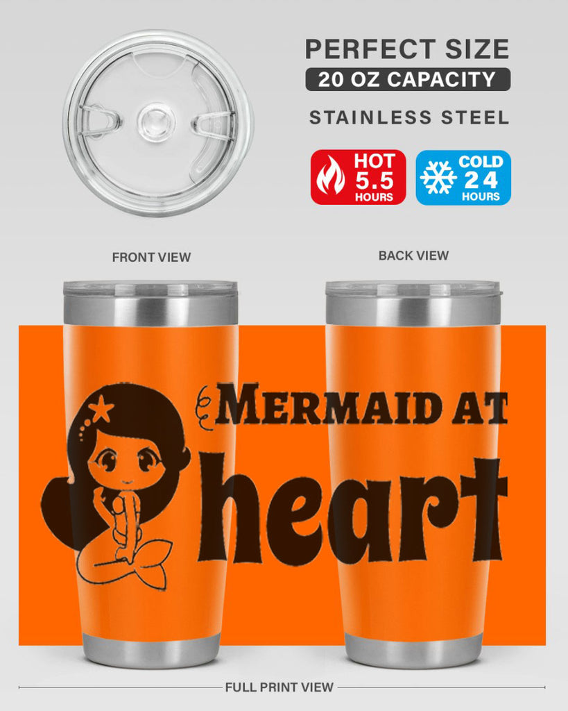 Mermaid at heart 393#- mermaid- Tumbler