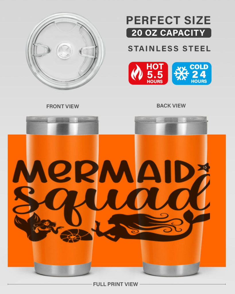 Mermaid squad 447#- mermaid- Tumbler