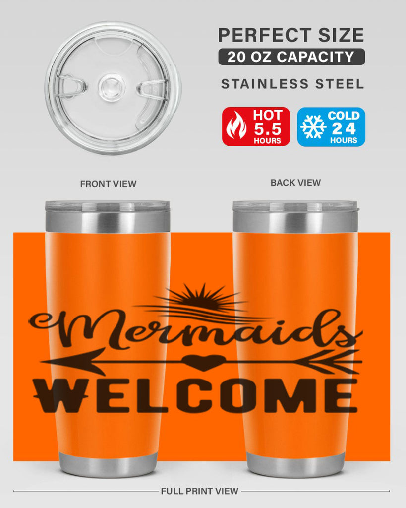 Mermaids Welcome 500#- mermaid- Tumbler