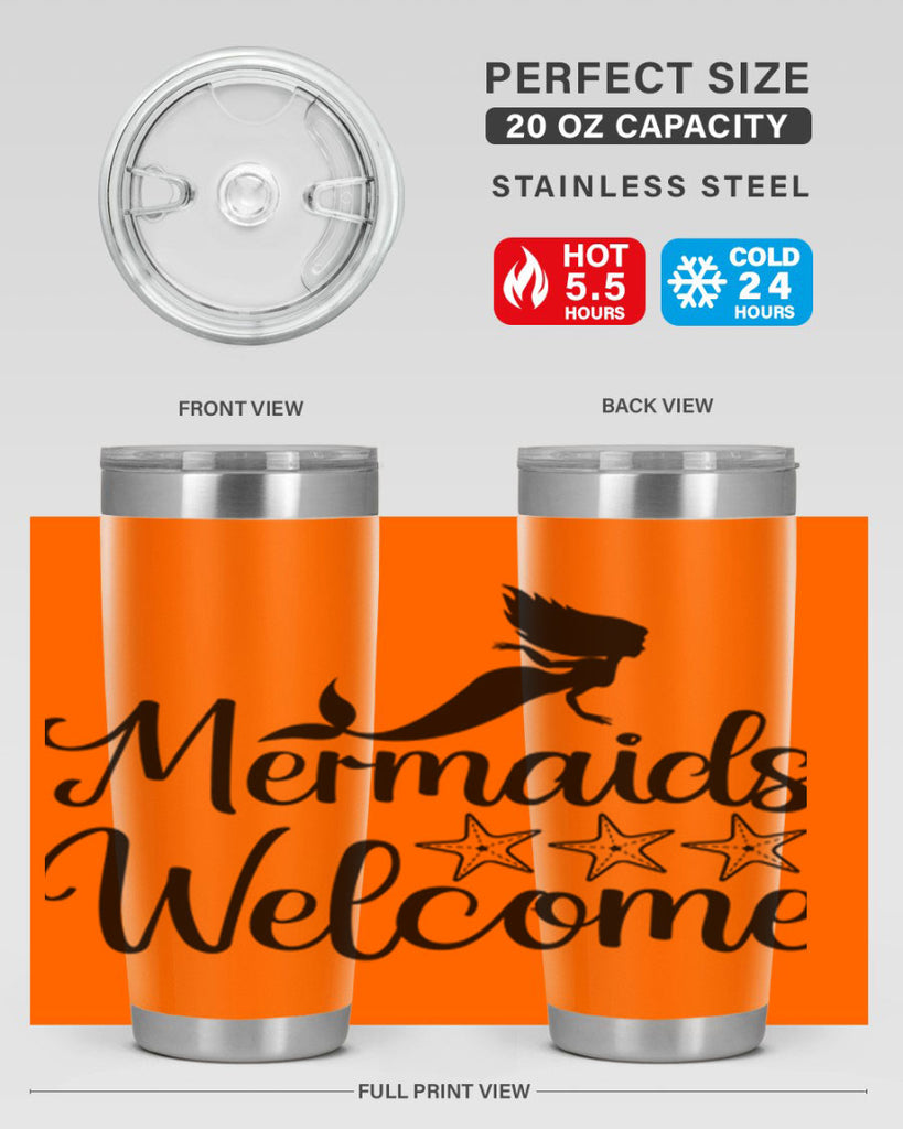 Mermaids welcome 498#- mermaid- Tumbler