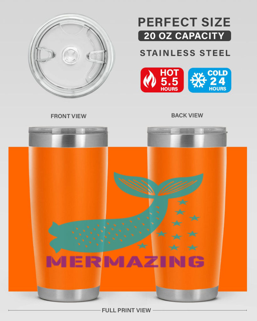 Mermazing 502#- mermaid- Tumbler