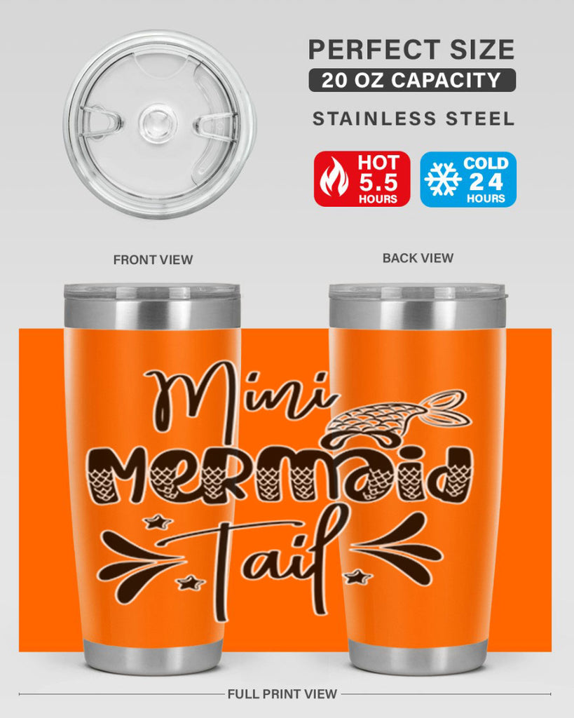 Mini Mermaid Tail 513#- mermaid- Tumbler