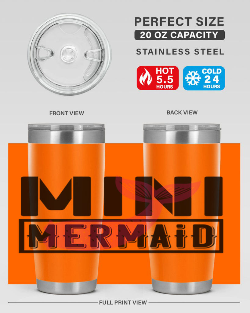 Mini mermaid 504#- mermaid- Tumbler
