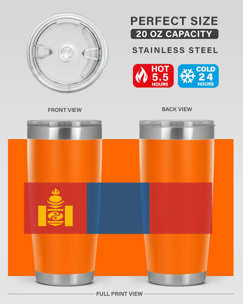 Mongolia 83#- world flags- Tumbler